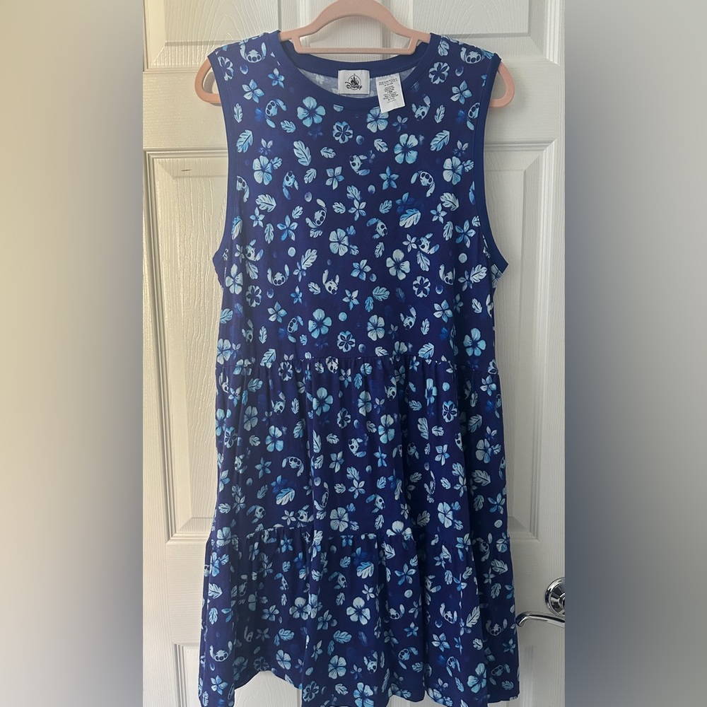 Disney Stitch Blue Floral Dress